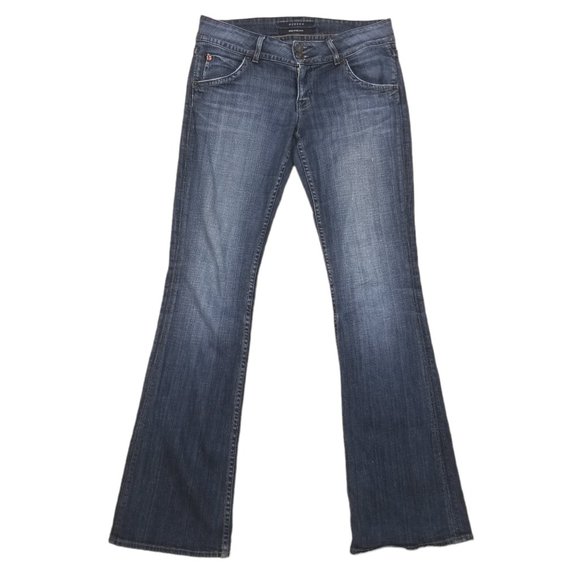 Hudson Signature Bootcut Jeans Medium Blue Wash Sz 28 - Picture 1 of 12
